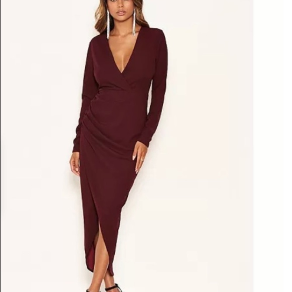 AX Paris Wrap Front Midi Dress